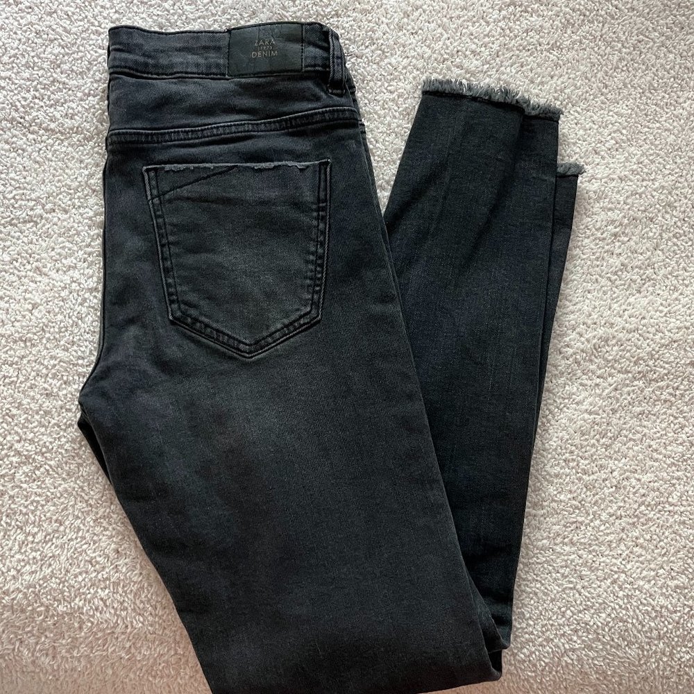 Zara Denim Dept z1975 Black Skinny Jeans
